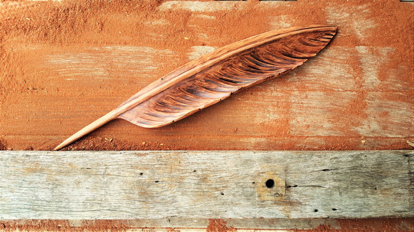 Red Jarrah feather